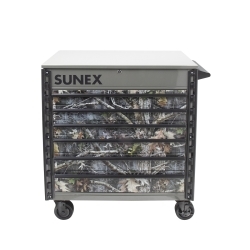 Sunex 8045WH Heavy Duty 5 Drawer Service Cart-White